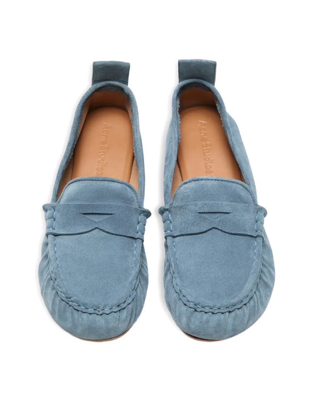 Acne Blue Suede Loafers