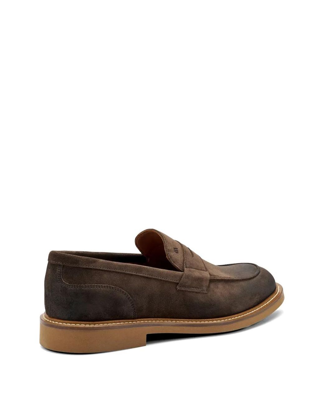 Frau White Distressed Suede Loafers for men