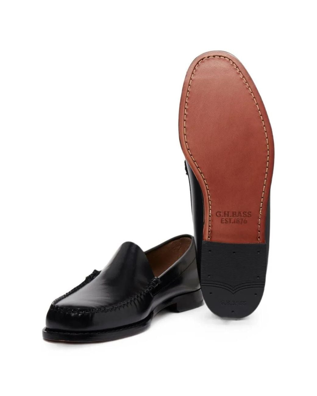 G.H.BASS White Weejuns Venetian Leather Loafers
