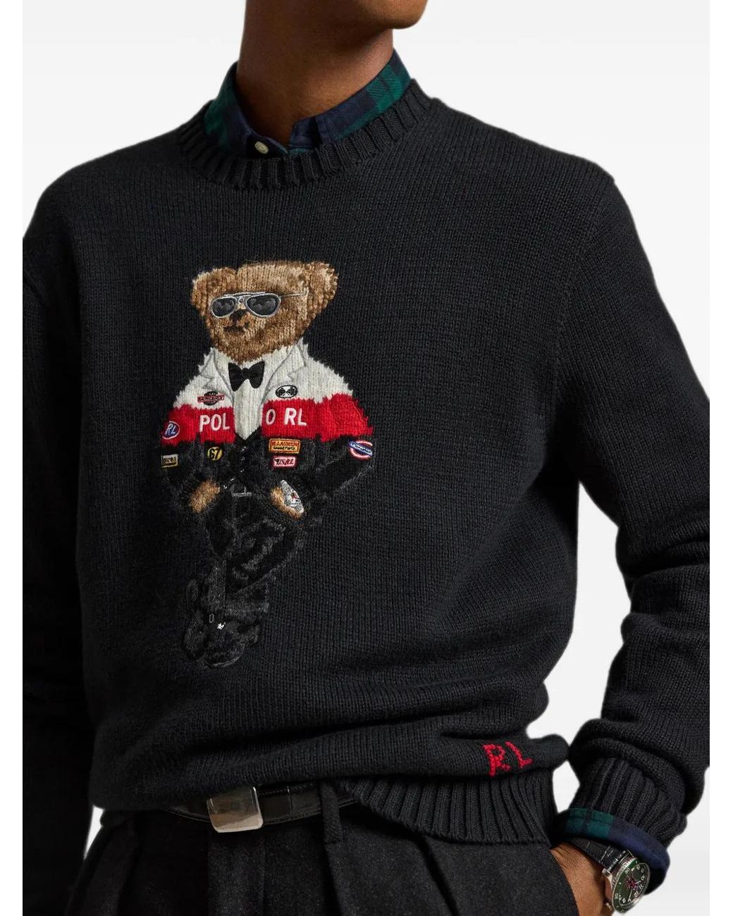 Polo Ralph Lauren Blue Polo Bear Jumper for men