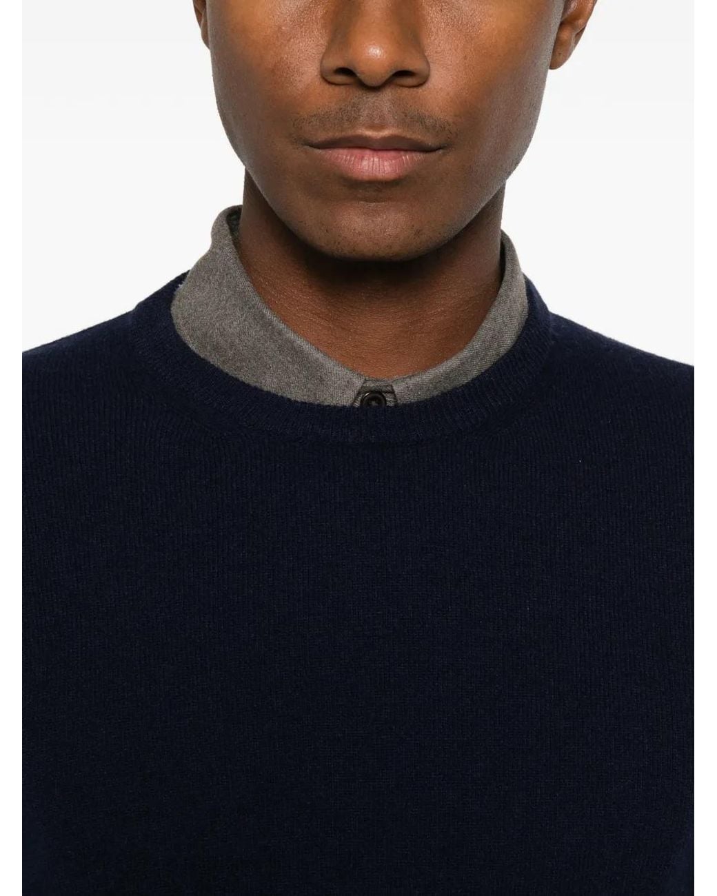 Heritage Blue Crew-Neck Knitted Sweater for men