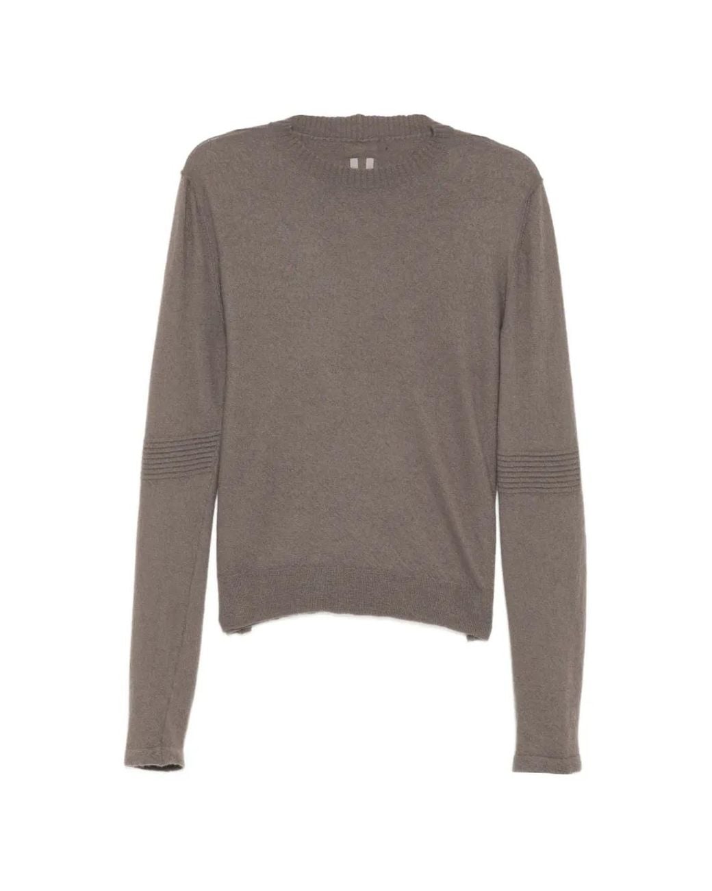 Rick Owens Brown Cropped Biker Jumpers for men