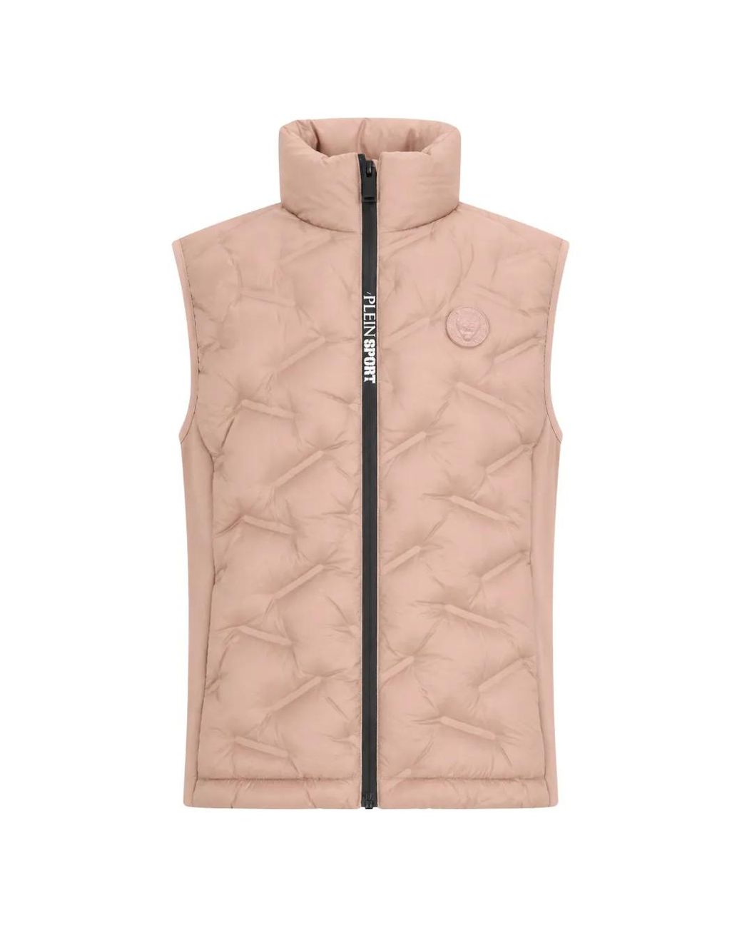 Philipp Plein Pink Quilted Padded Gilet