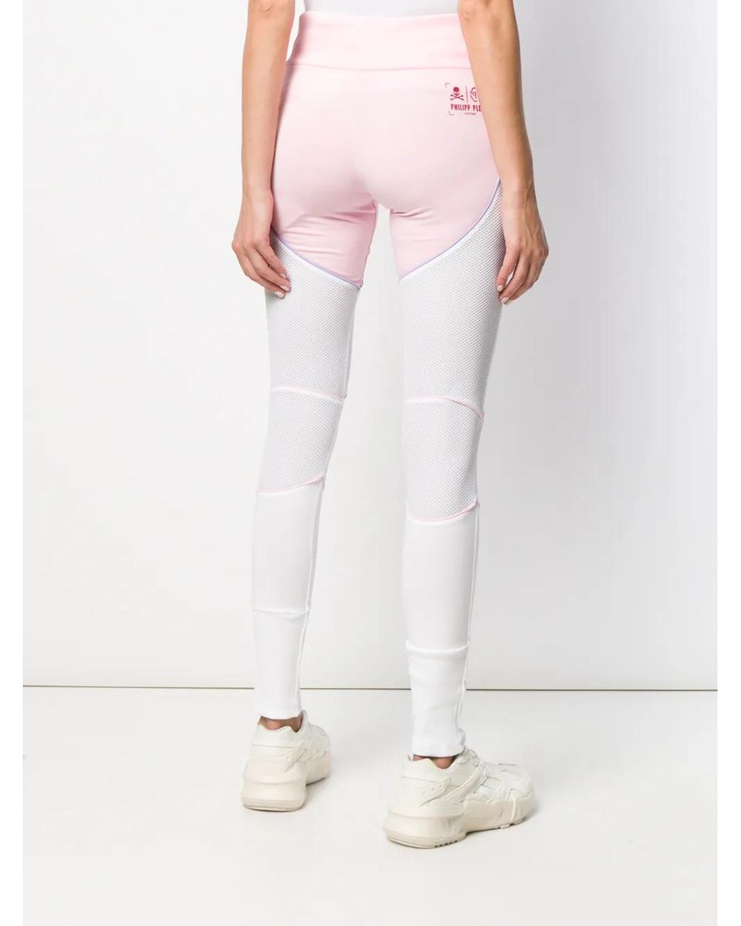 Philipp Plein Pink Geometric Jogging Leggings