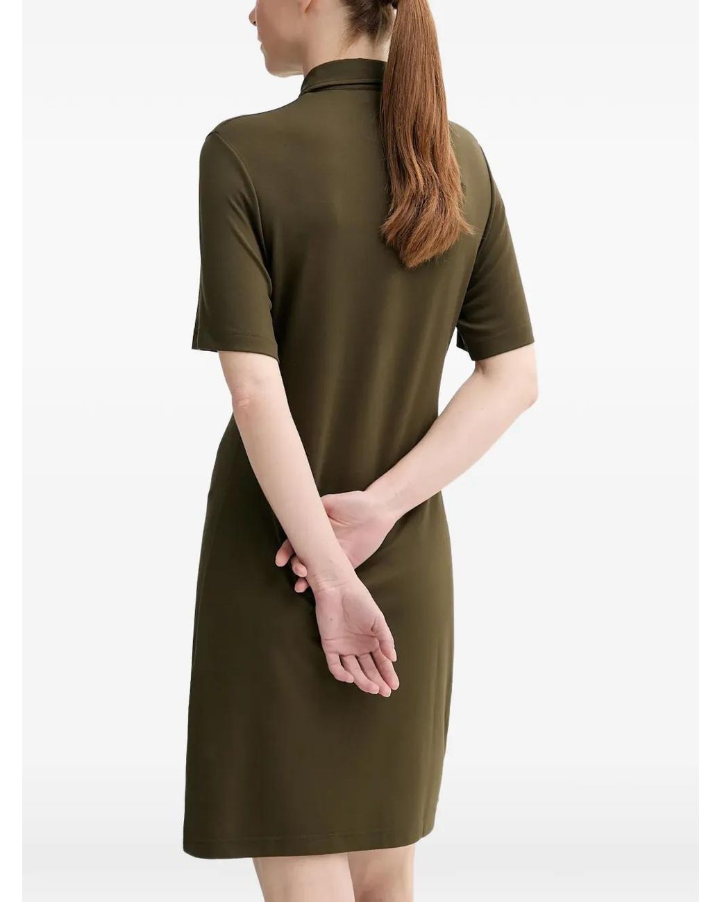 Filippa K Green Buttoned Pocket Dress