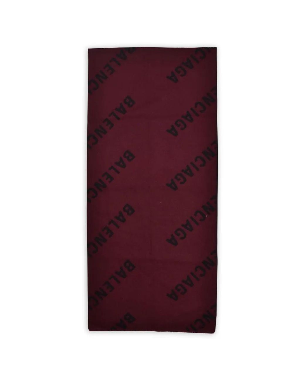 Balenciaga Purple Monogram Two-Tone Scarf for men