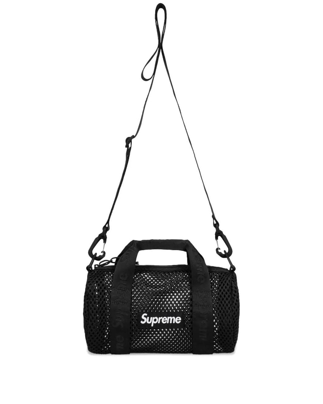 Supreme Mesh Mini Duffle Bag in Black for Men | Lyst UK