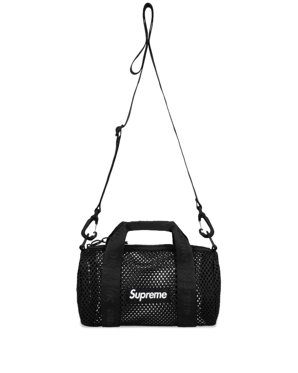 Supreme Mesh Mini Duffle Bag in Black for Men | Lyst UK