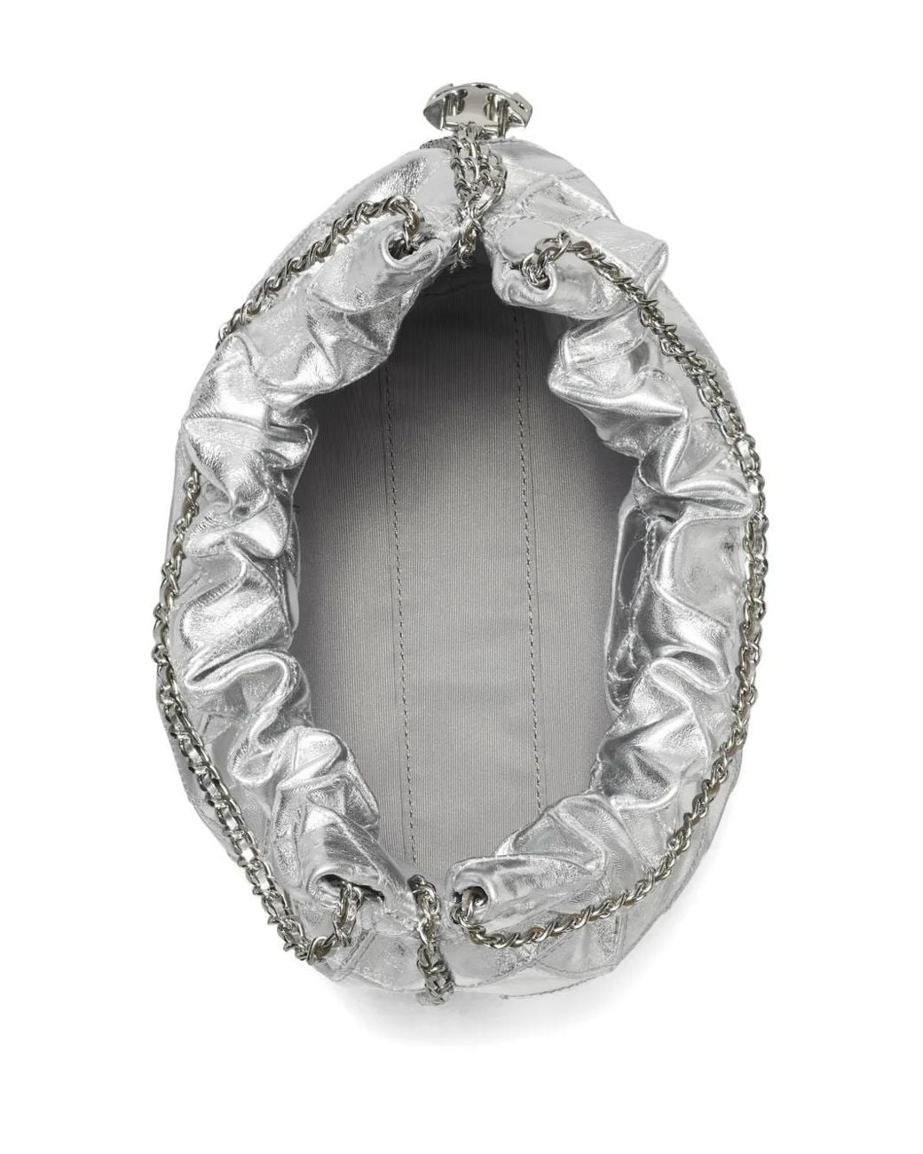 Tory Burch White Mini Fleming Hobo Bag