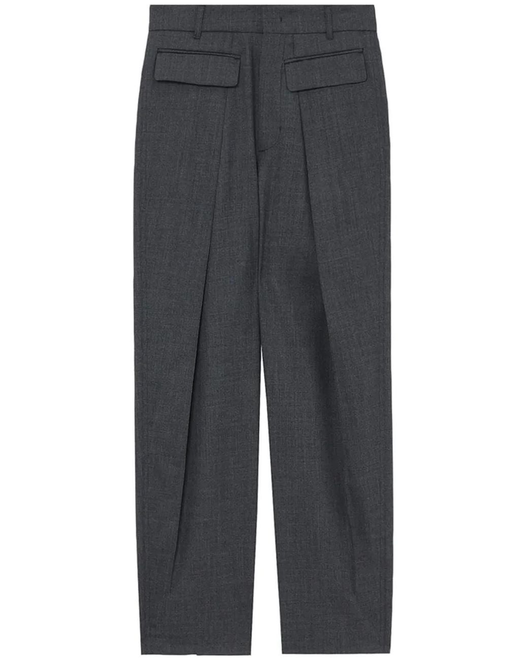 Adererror Gray Fran Wool Tailored Trousers