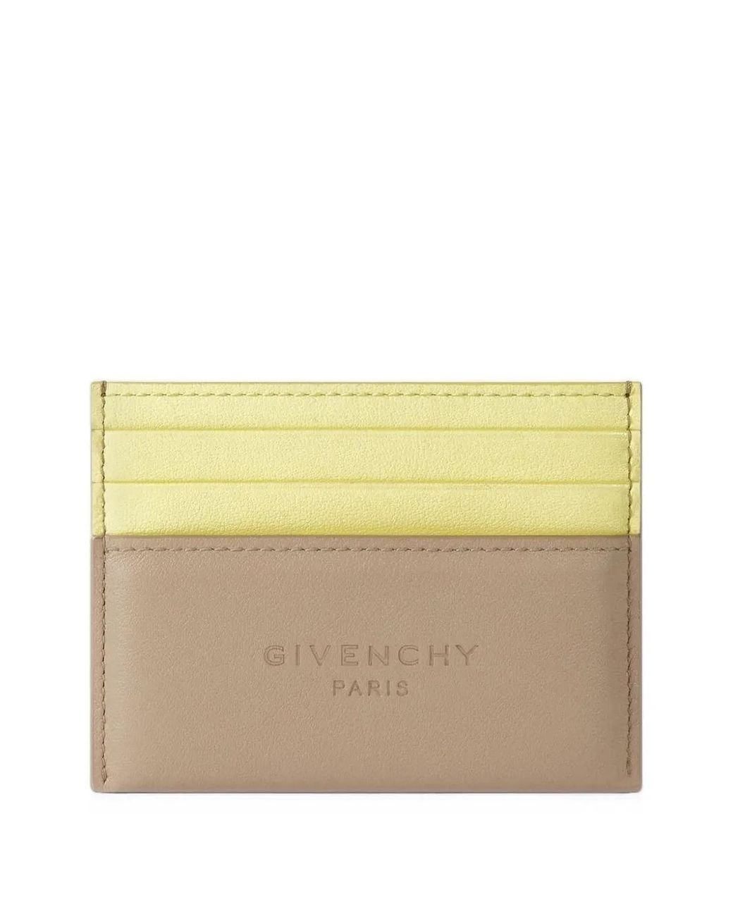 Givenchy Natural Antigona Stamped Bicolor Card Holder for men