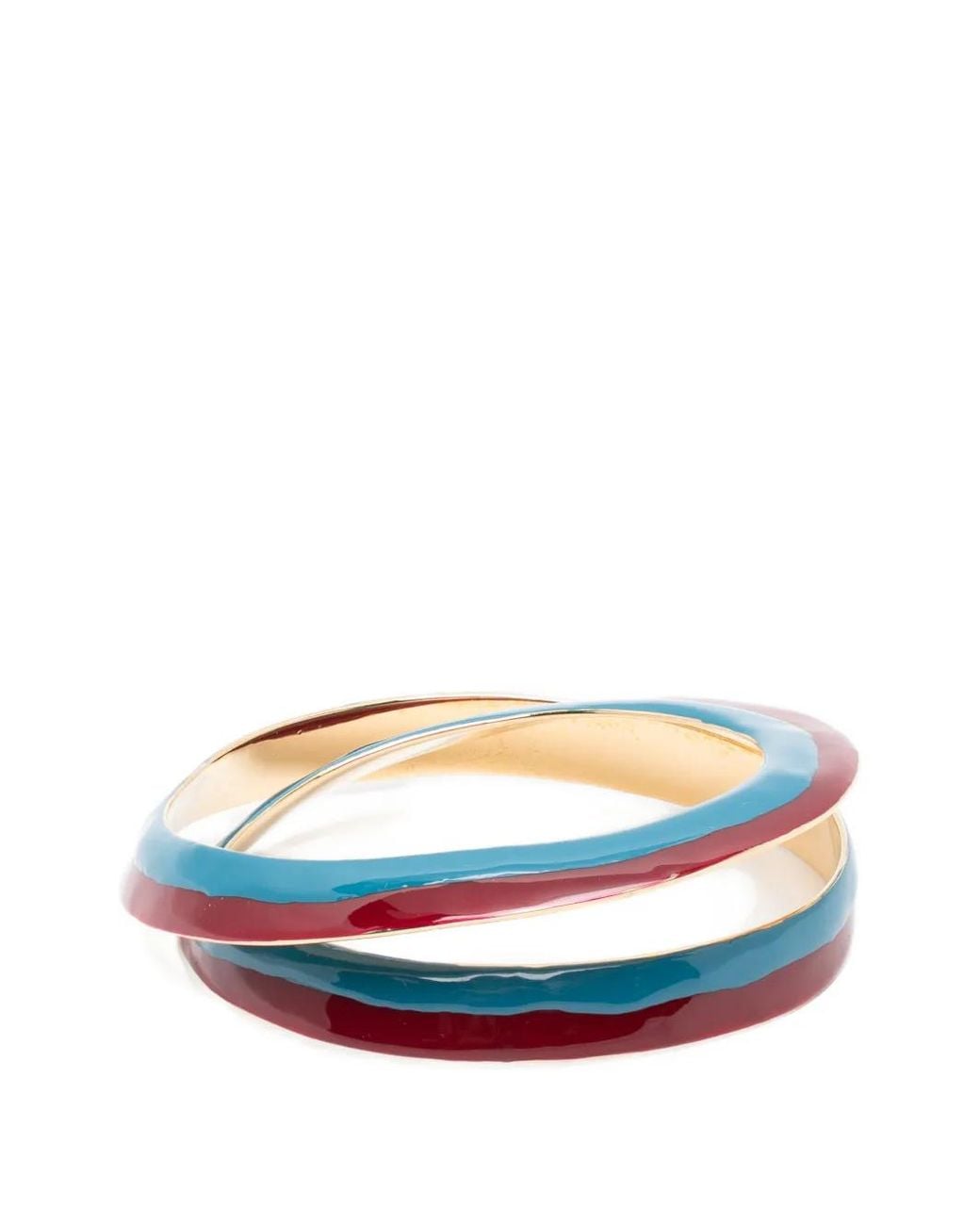 Marni Blue Enamel Spiral Bracelet