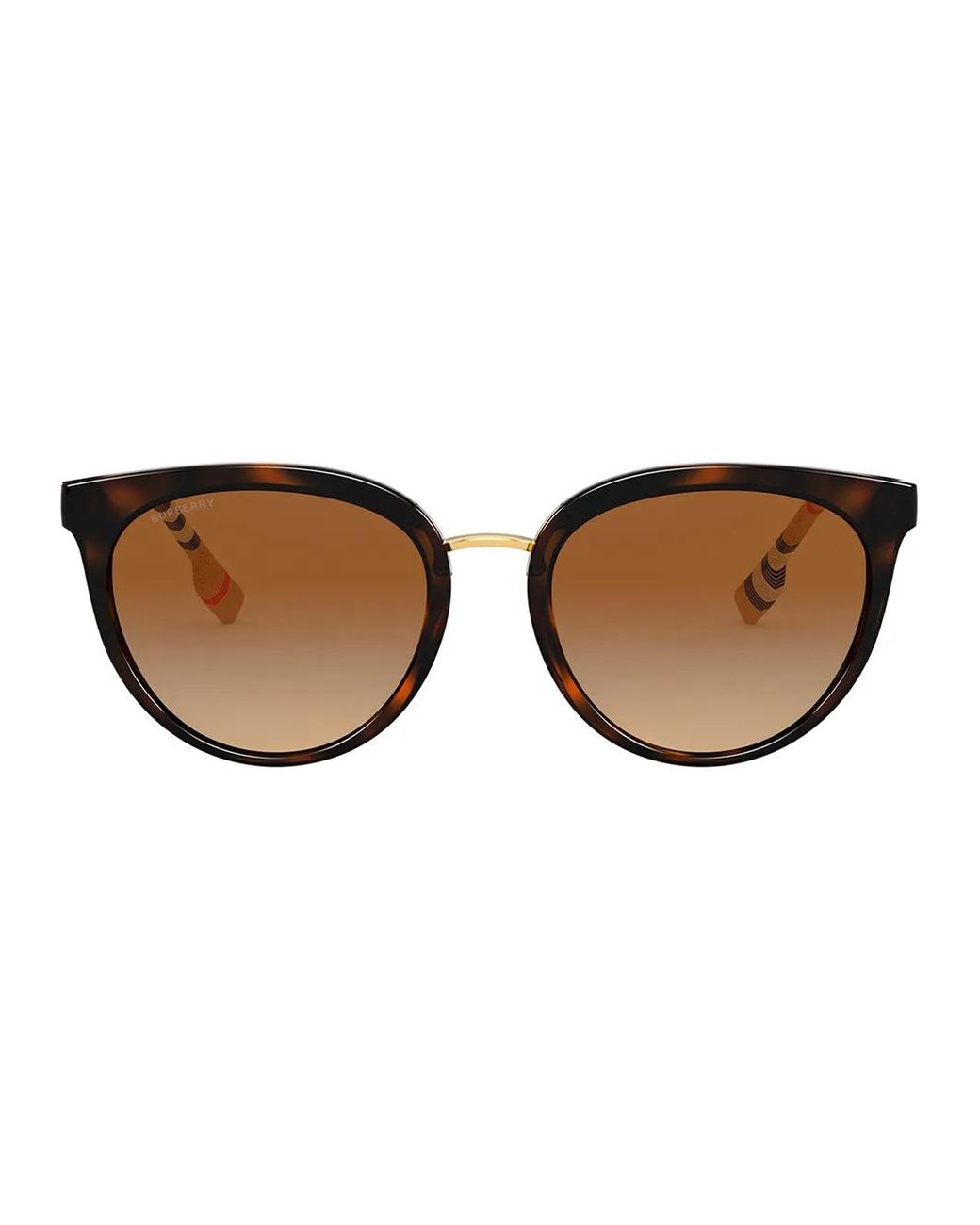 Burberry Brown Willow Pantos-Frame Sunglasses