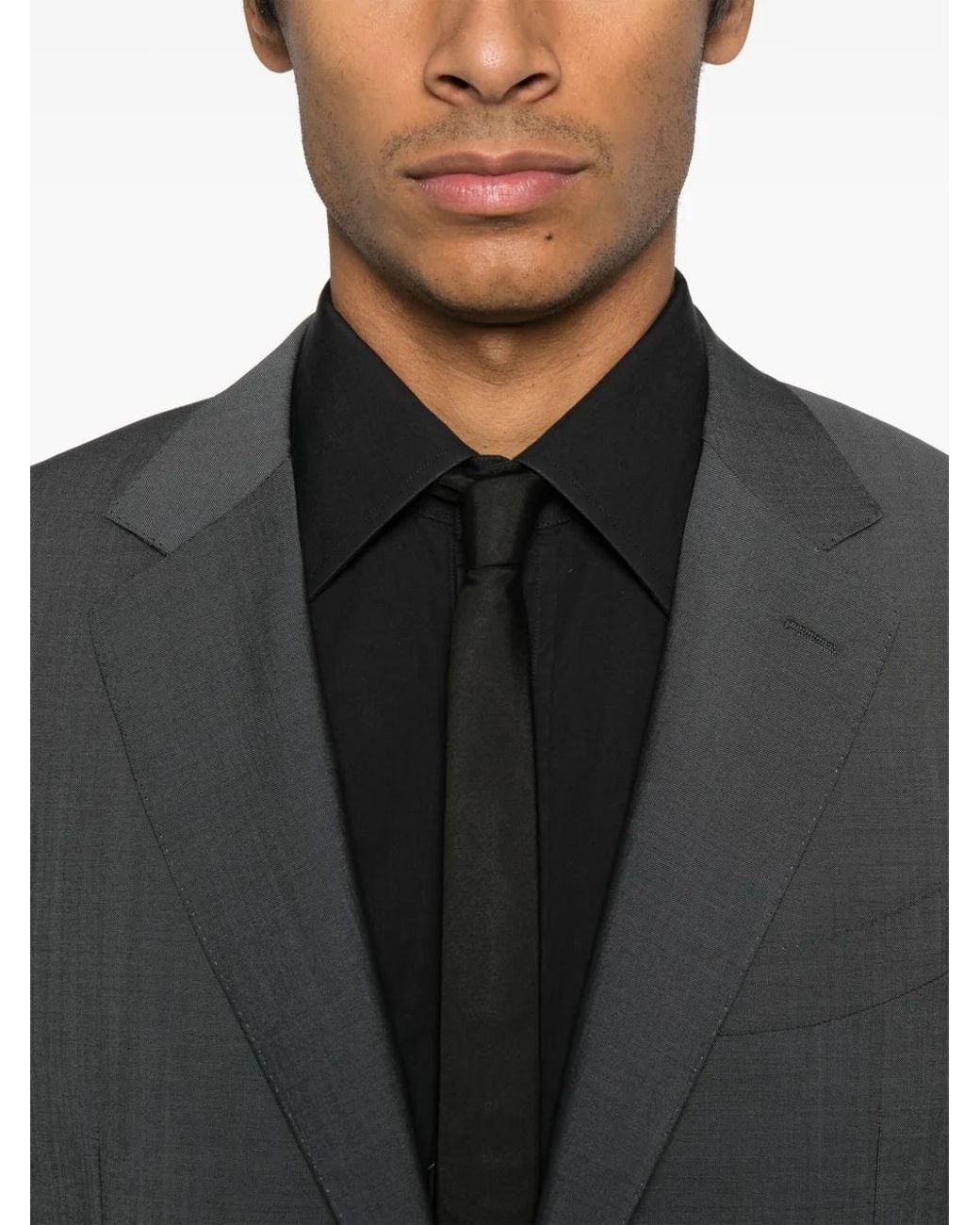 Canali Black Single-Breasted Blazer for men