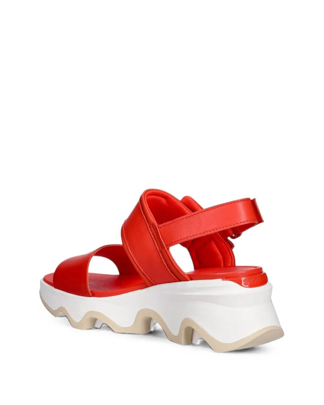 Sorel Red Impact Wedge Buckle-Strap Sandals