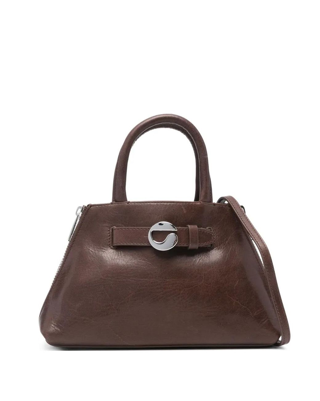 Coperni Brown Mini Data Tote Bag