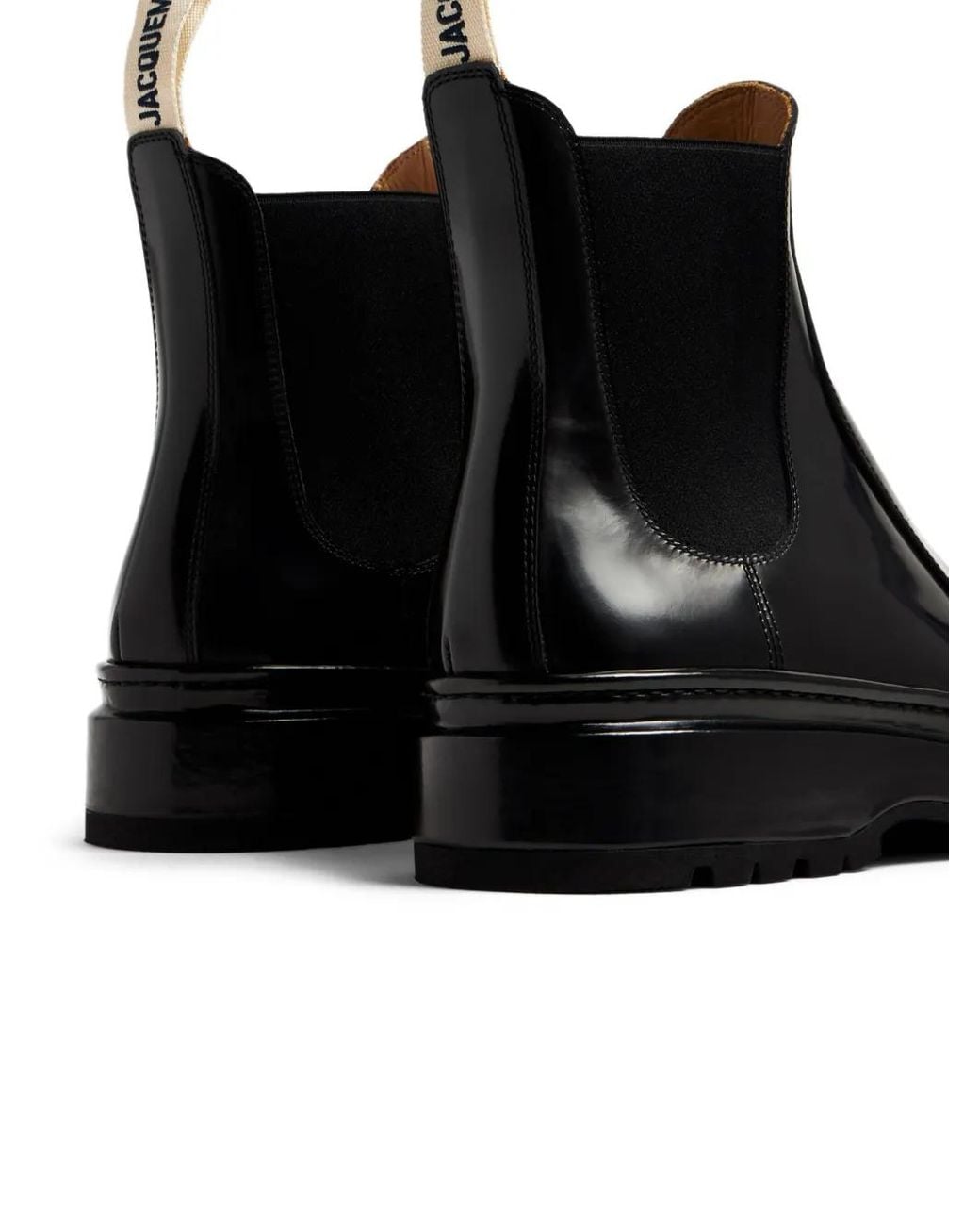 Jacquemus Black Les Chelsea Pavane Leather Bootie