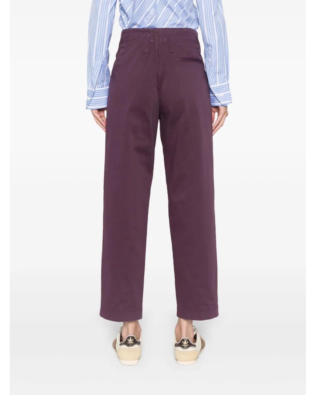 Forte_forte Purple Cropped Trousers
