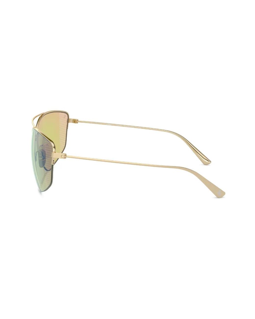Ferrari Green Geometric-Frame Sunglasses for men