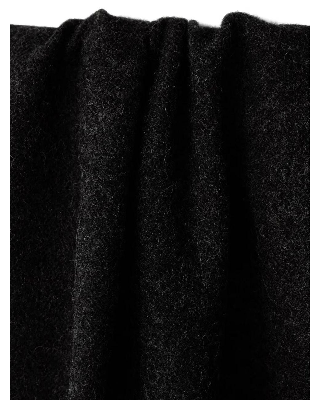 Lindbergh Black Écharpe À Bords Frangés for men