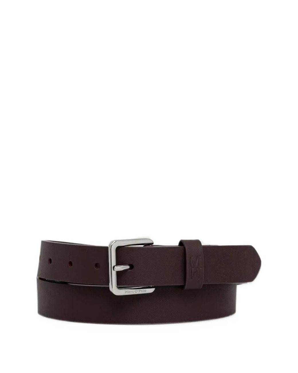 Marc O' Polo White Ceinture Junna À Boucle À Logo Embossé