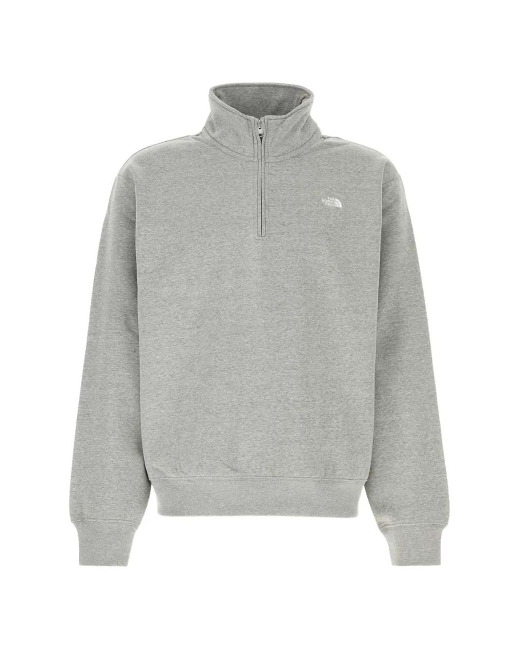 The North Face Gray Sweat Essential Simple Dome 1/4 Zippé for men