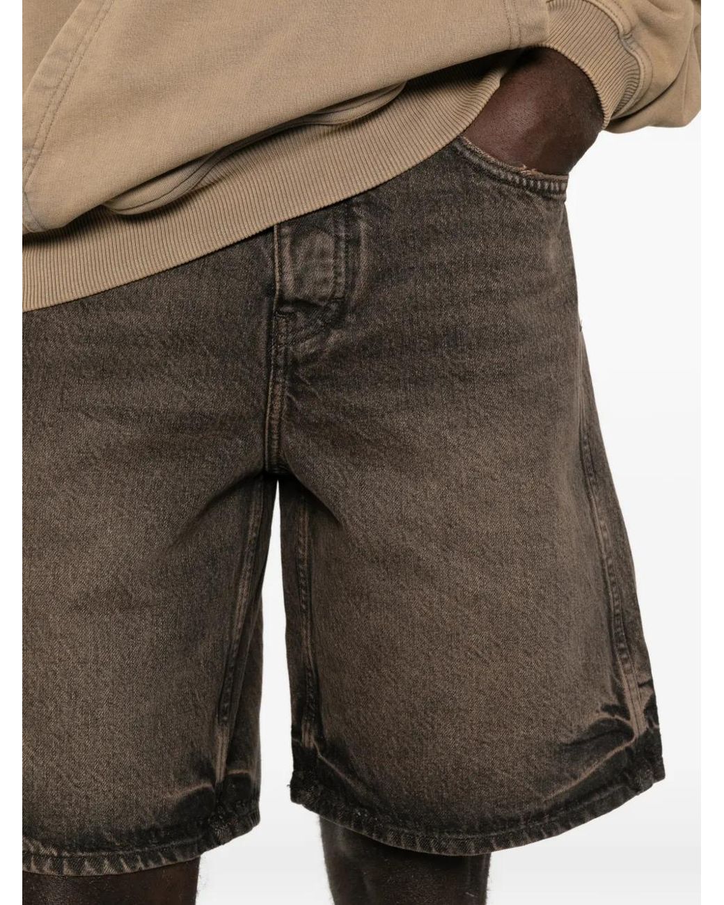 Pantalones Vaqueros Cortos Represent de hombre de color Gray