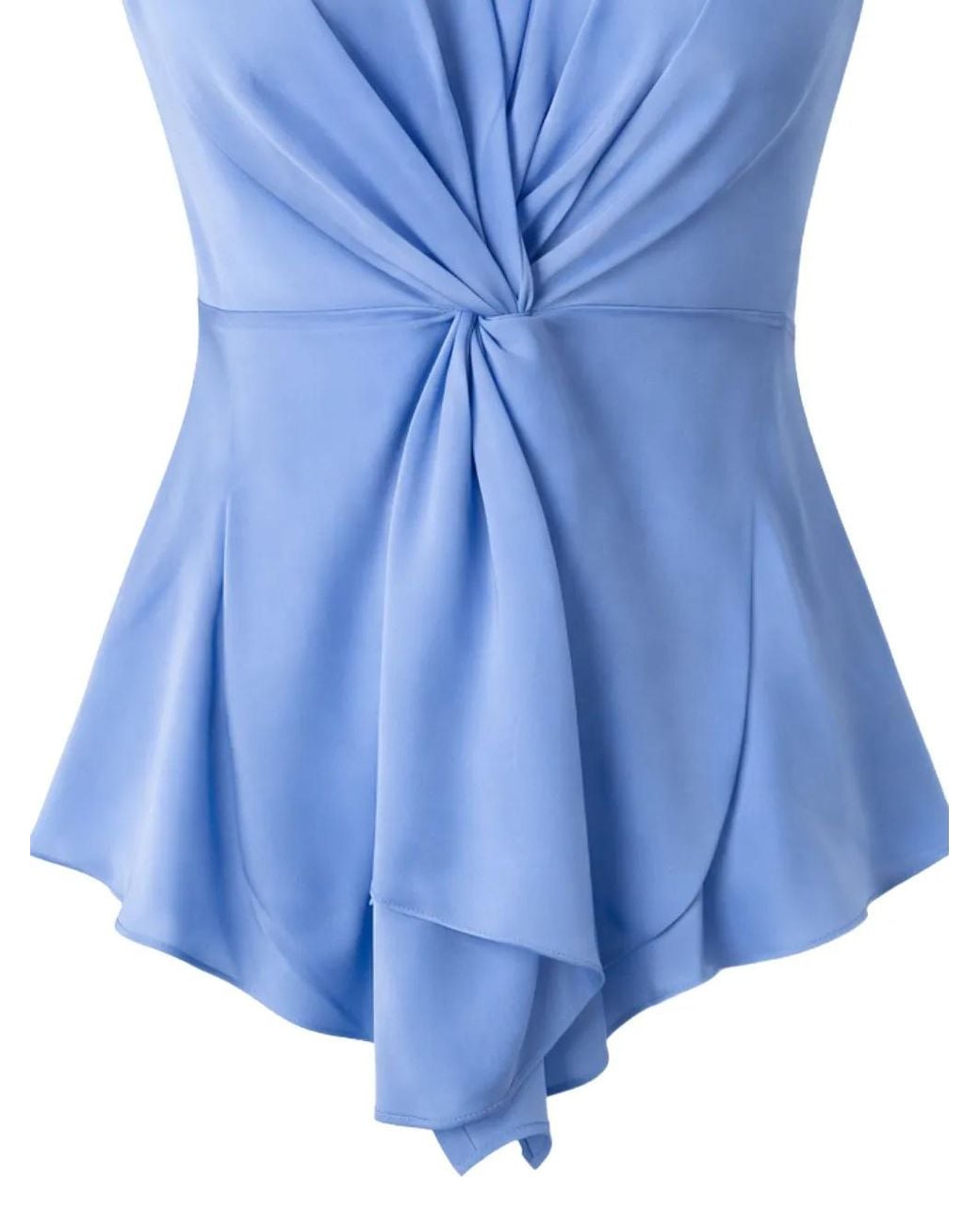 Silk95five Blue Ceres V-neck Top