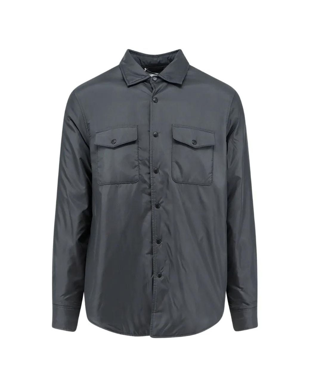 Aspesi Gray 13 Piu' Padded Chest-Pocket Shirt for men