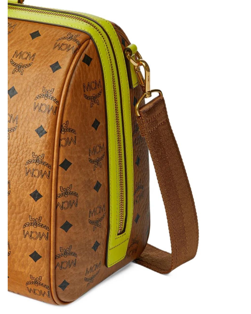 MCM Metallic Ottomar Visetos Weekender Bag