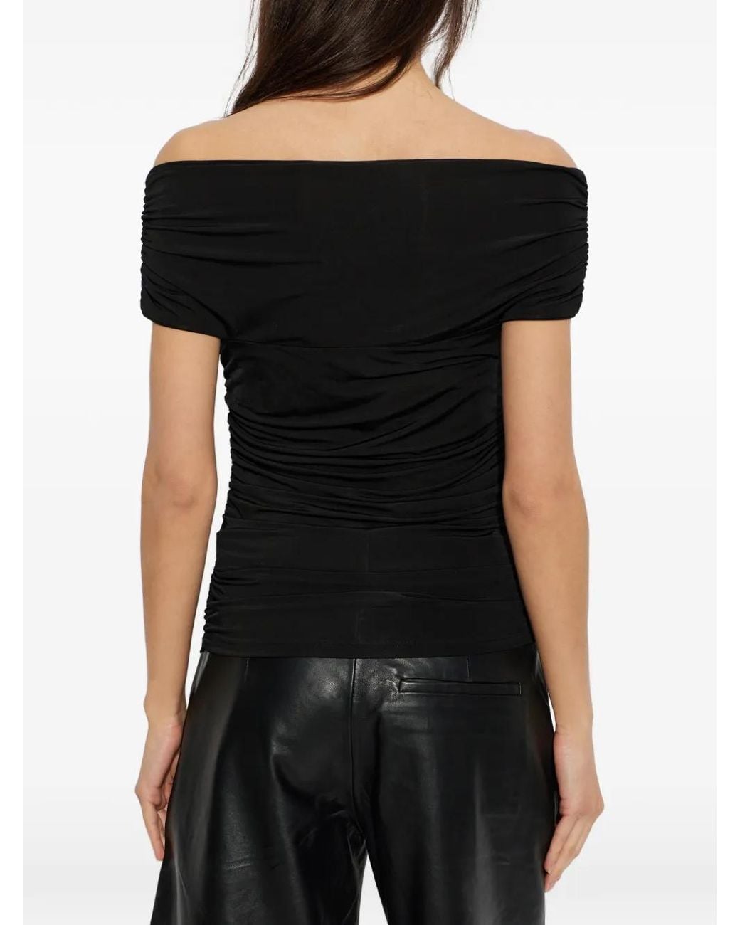 Gestuz Black Laily Off-Shoulder Top