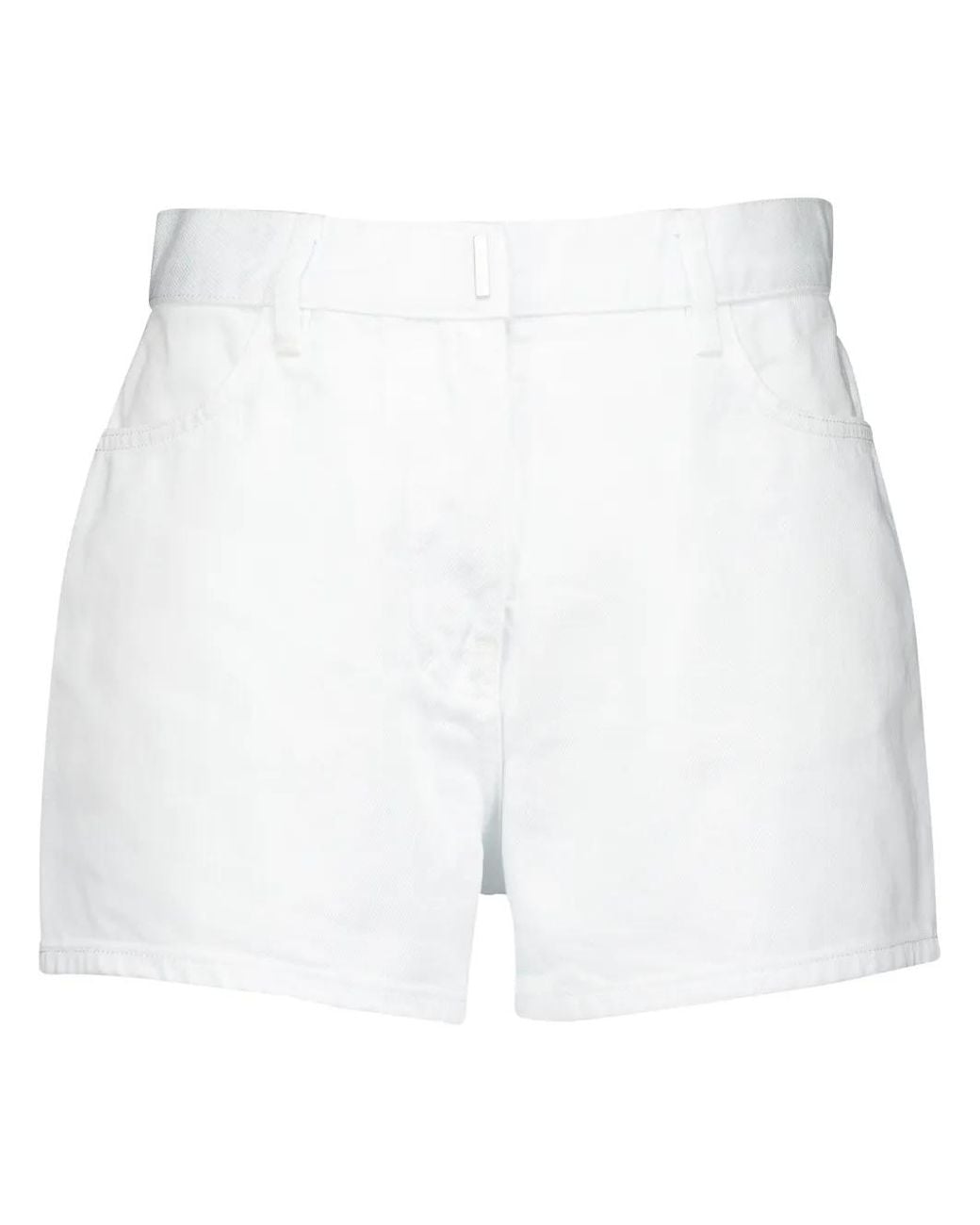 Givenchy White Slim Fit Shorts