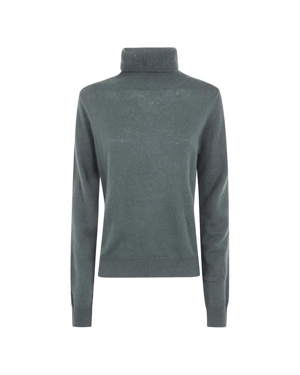 ABSOLUT CASHMERE Blue Roll-Neck Cashmere Sweater