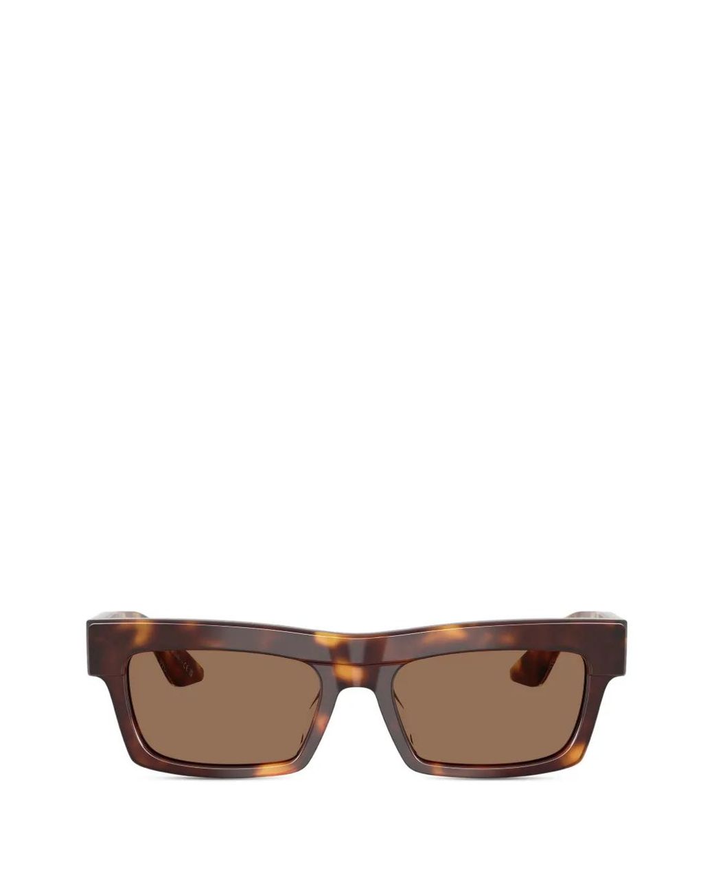 Oliver Peoples Brown Rectangle-Frame Sunglasses