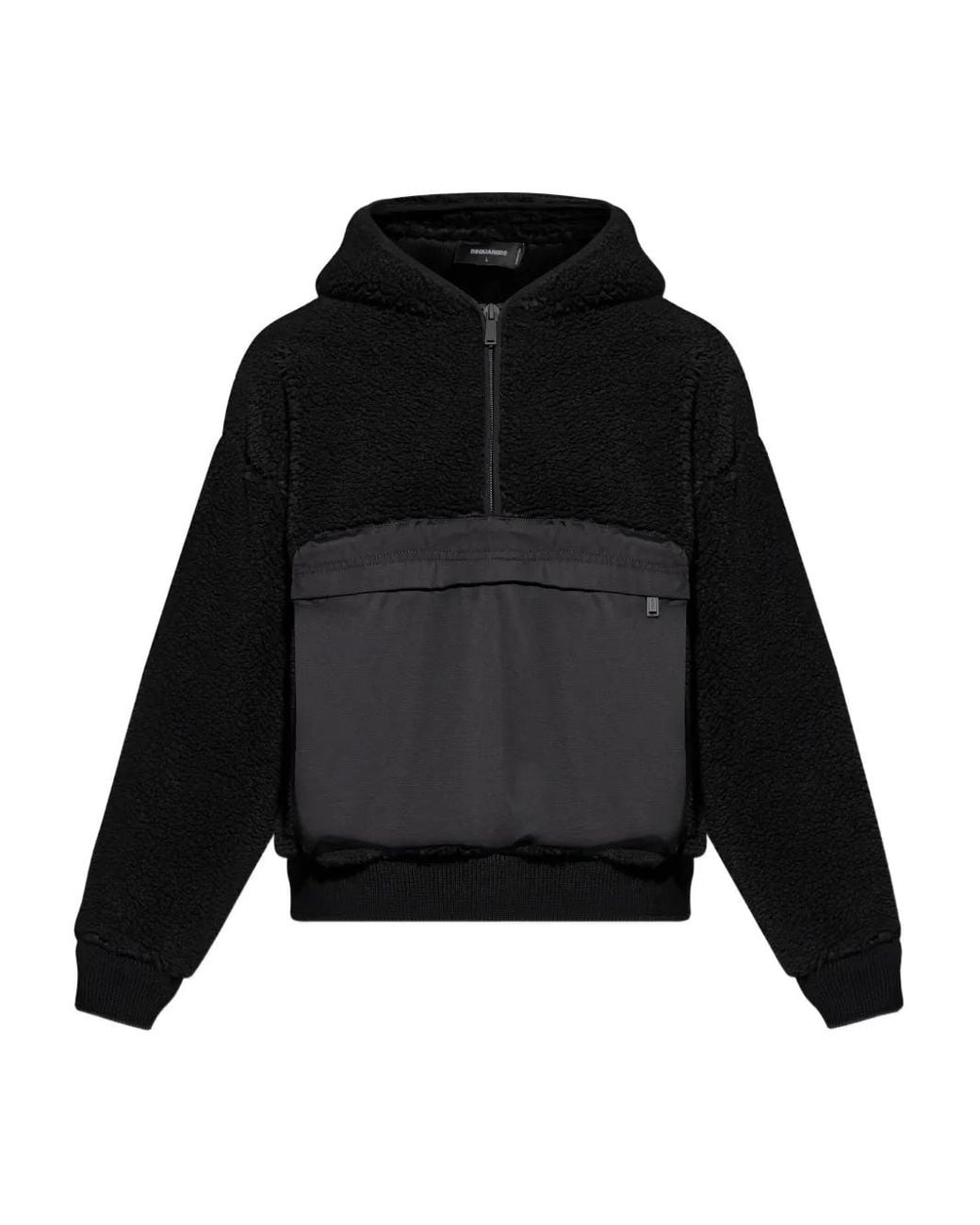 DSquared² Black Fleece Hoodie for men