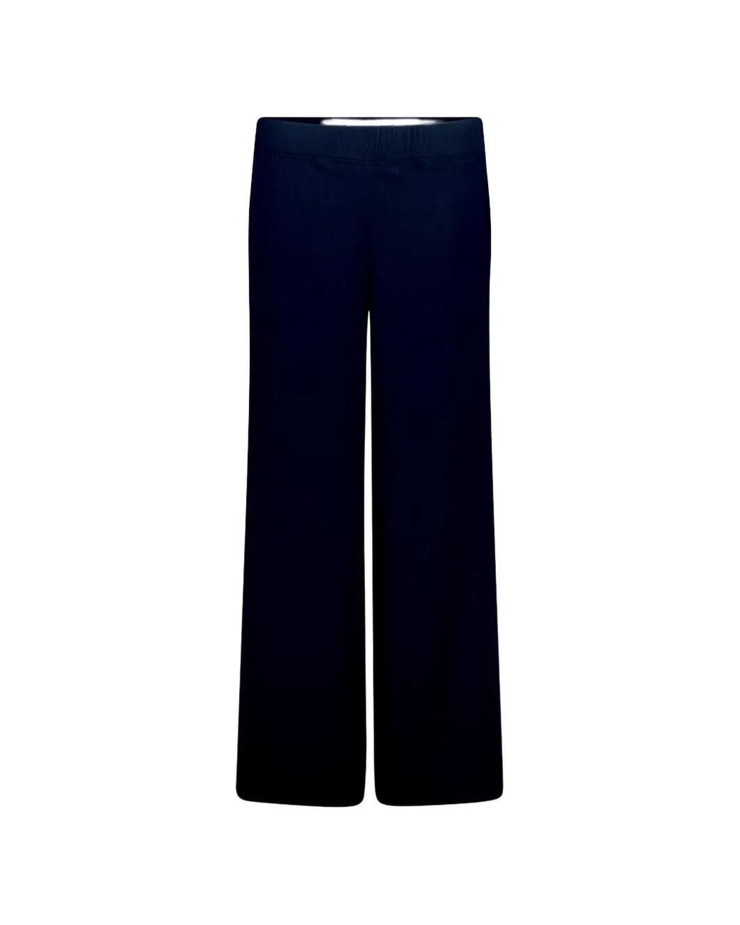Betty Barclay Blue Textured Wide-Leg Trousers