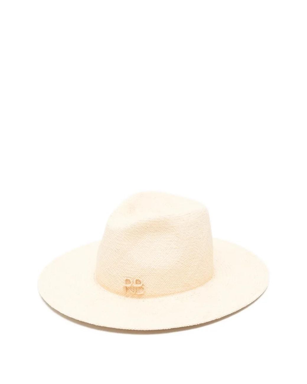 Ruslan Baginskiy White Double Chain Strap Fedora Hat