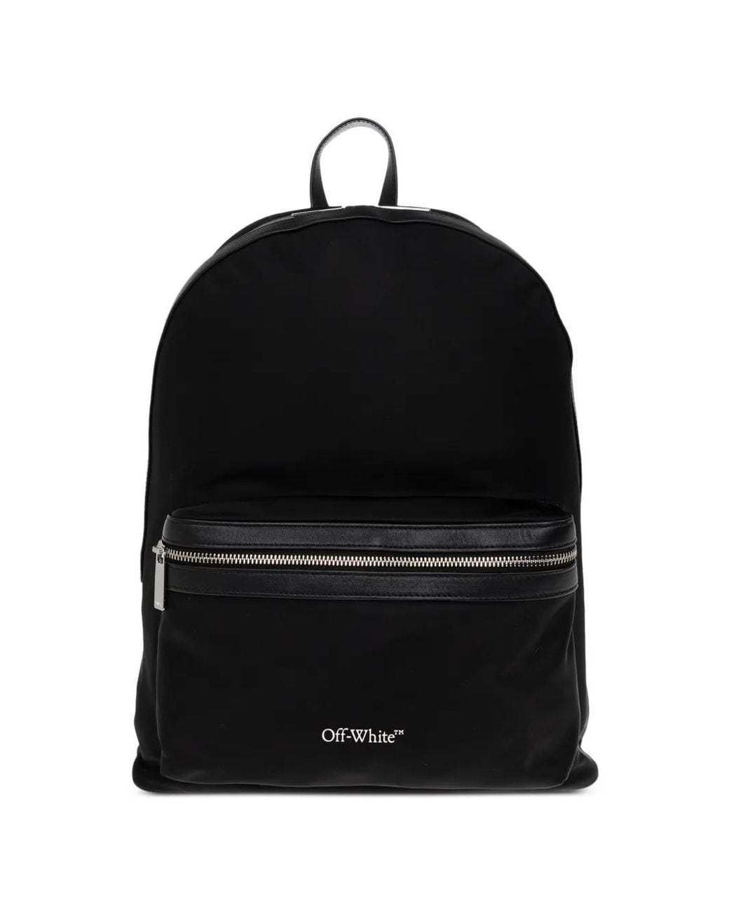 Off-White c/o Virgil Abloh Black Logo-Print Backpack for men