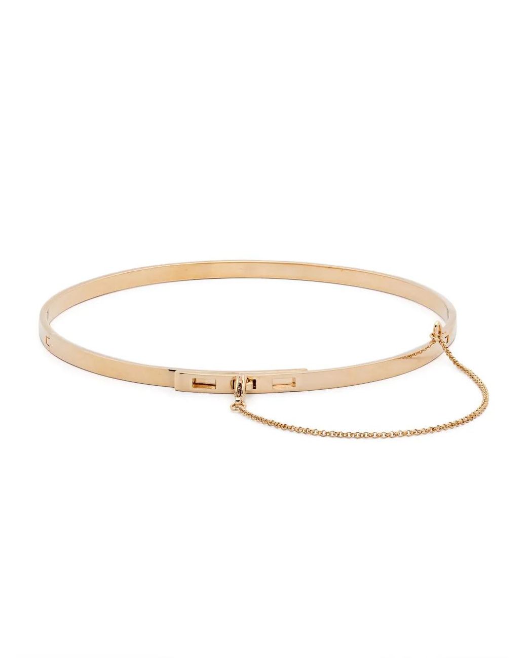 Eddie Borgo White Thin Safety Chain Choker