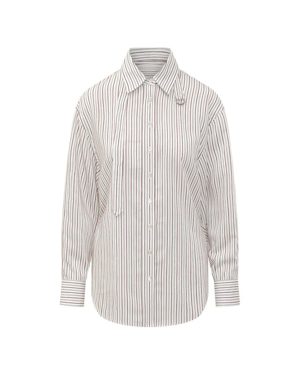 Camisa A Rayas Isabel Marant de color White