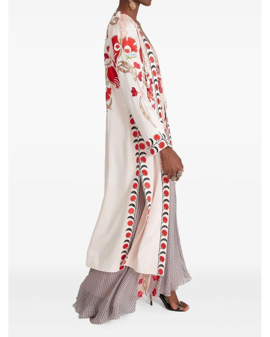 Temperley London White Remi Embroidered Long Coat