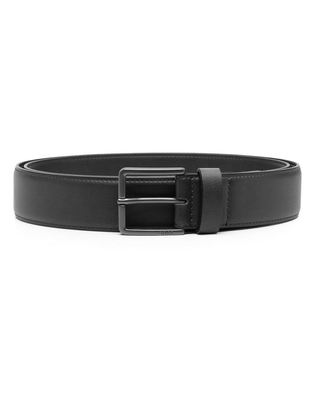 BOSS by HUGO BOSS Logo-engraved Buckle Belt in Black for Men | Lyst