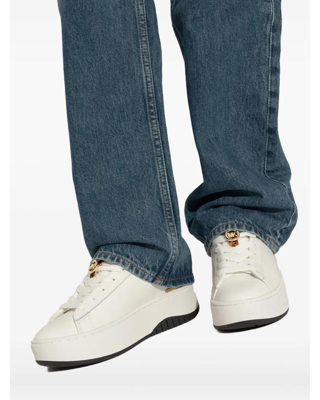 MICHAEL Michael Kors White "Dottie" Sports Shoes