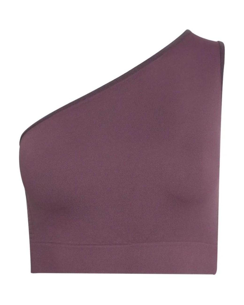 Rick Owens Purple One-Shoulder Top