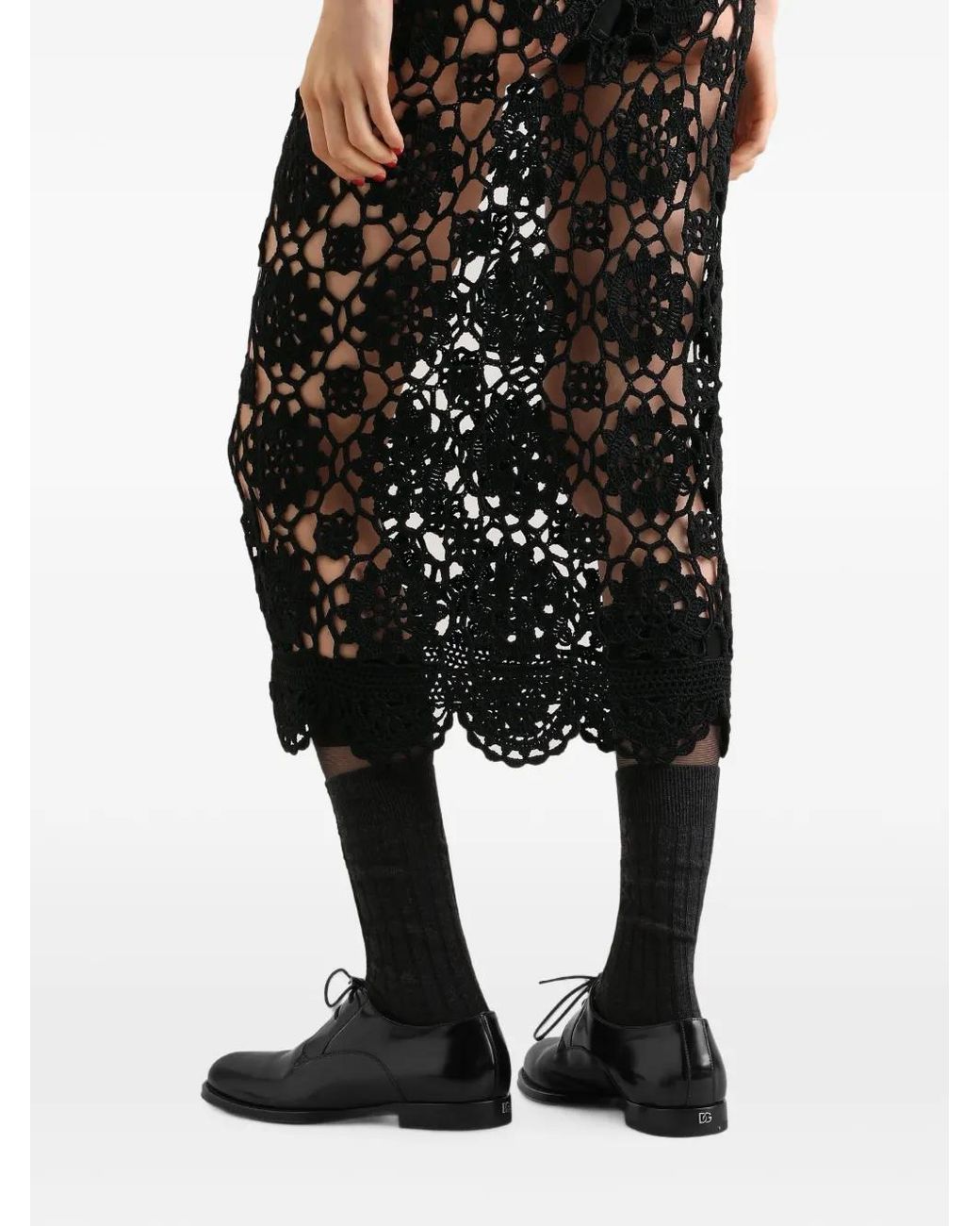 Dolce & Gabbana Black Cotton Skirt