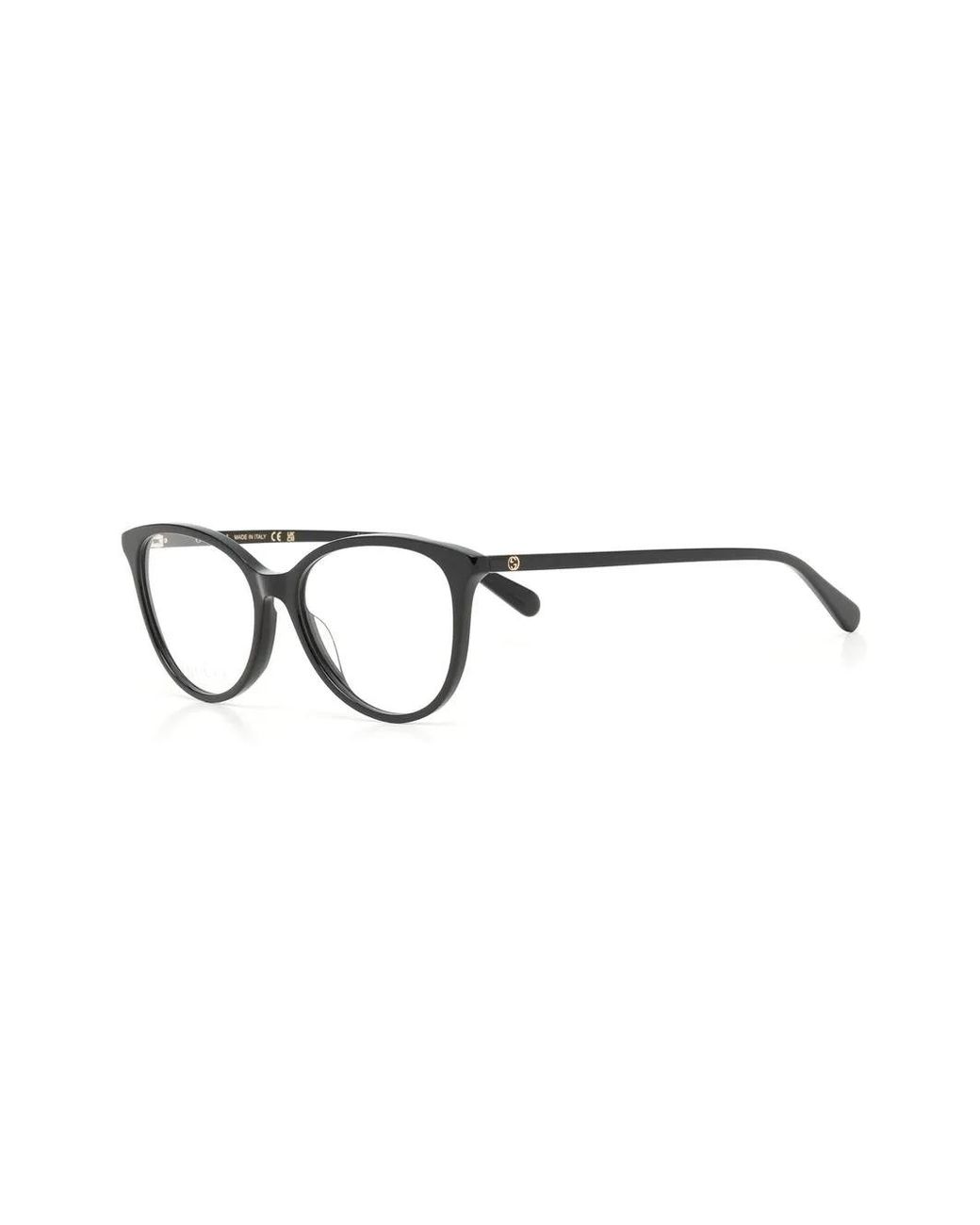 Gucci Black Round-Frame Optical Glasses