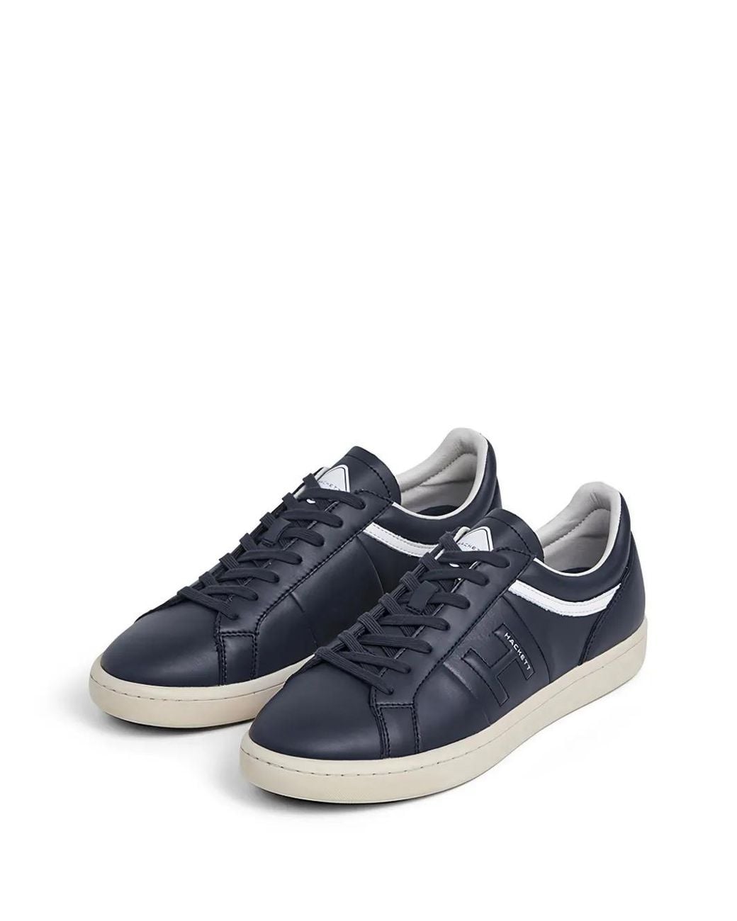 Hackett Blue Stripe Logo Sneakers for men