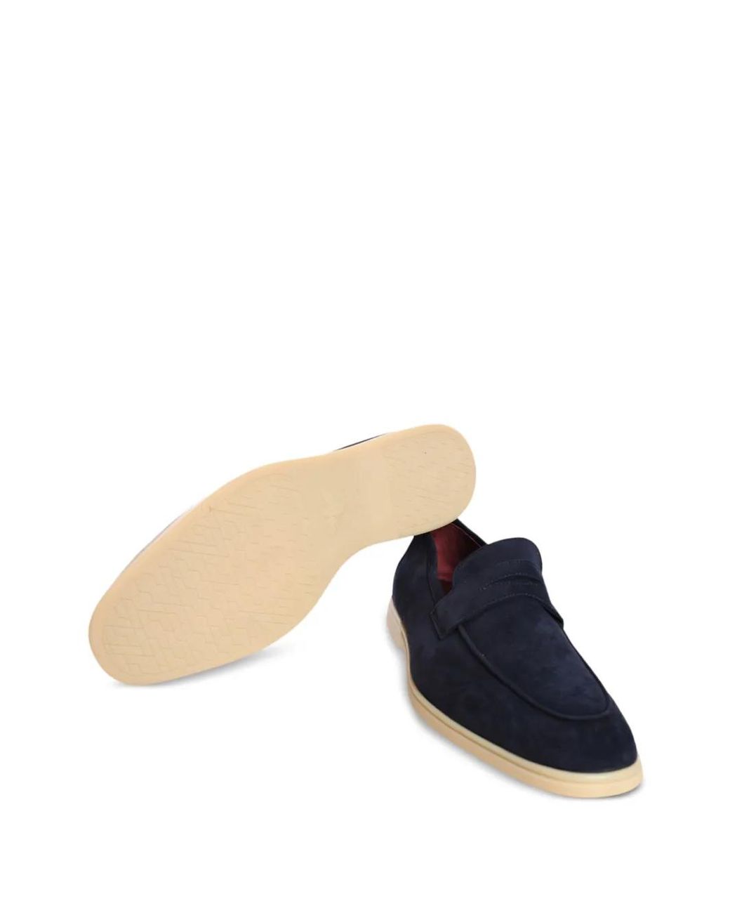 Bougeotte Blue Logo-Appliqué Detailing Loafers for men