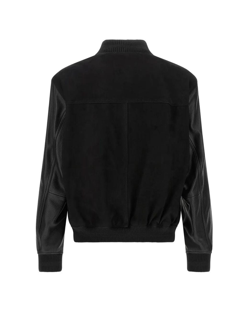 Boss Black Monogram-Patch Bomber Jacket for men