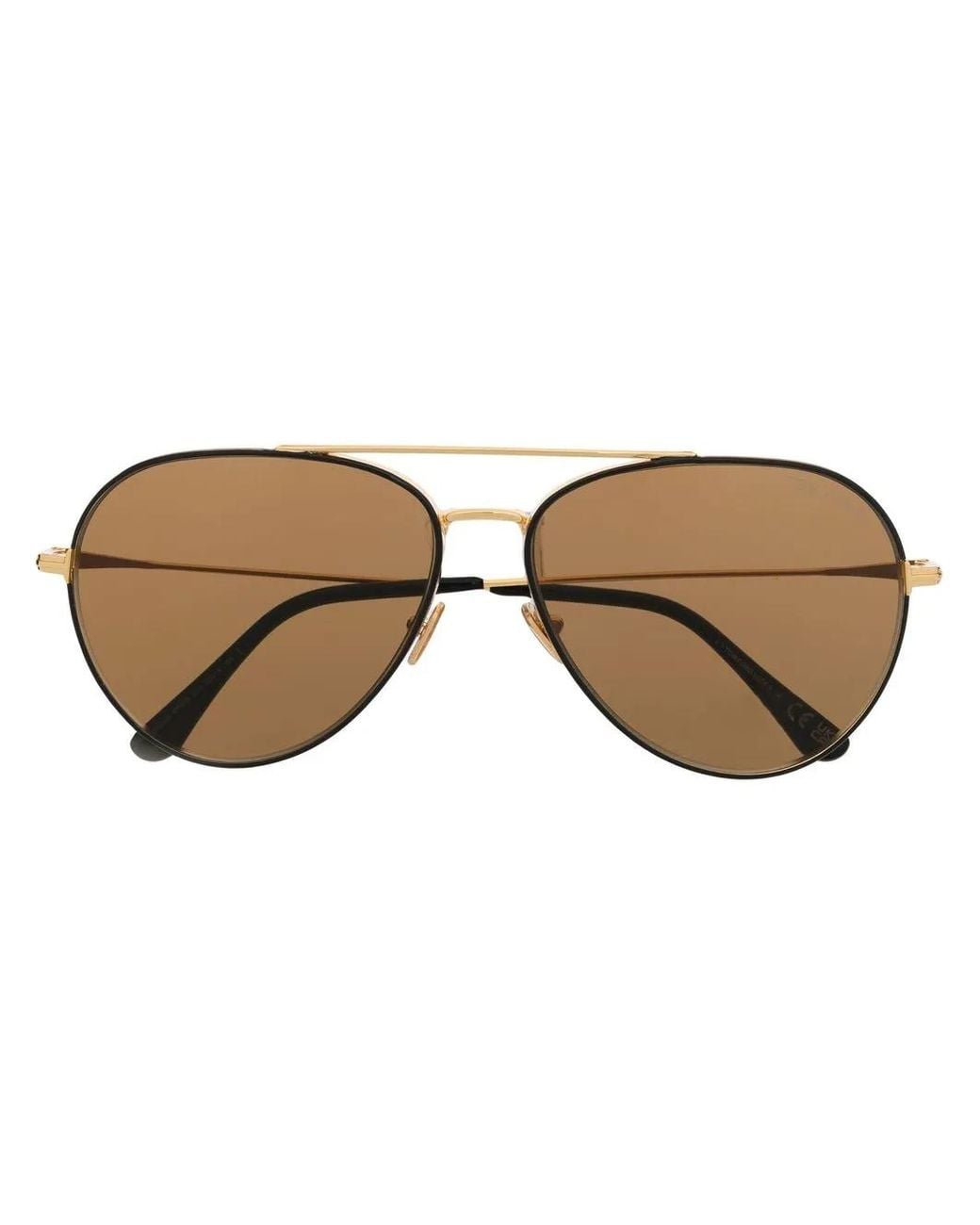 Tom Ford Brown Tinted Round Sunglasses